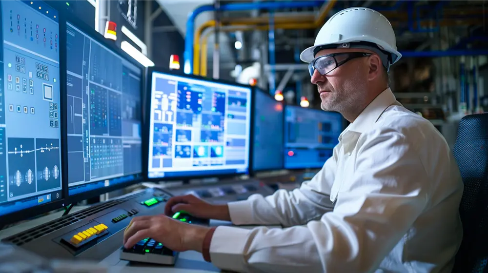 man-hard-hat-is-working-computer-factory
